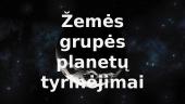 Žemės grupės planetų tyrinėjimai