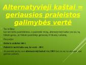 Alternatyvieji kaštai ir pasirinkimai 7 puslapis