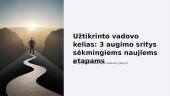 Užtikrinto vadovo kelias: 3 augimo sritys sėkmingiems naujiems etapams