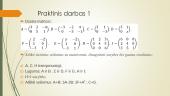 Matricos, veiksmai su matricomis 9 puslapis