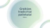 Graikijos tradiciniai patiekalai