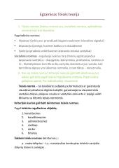 Egzaminas. Teisės teorija