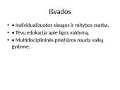 Vaiko slauga ligoninėje (skaidrės) 8 puslapis