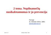 Nepilnamečių nusikalstamumas ir jo prevencija (skaidrės)