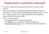 Nepilnamečių nusikalstamumas ir jo prevencija (skaidrės) 15 puslapis