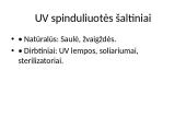 Ultravioletinė spinduliuotė (skaidrės) 4 puslapis