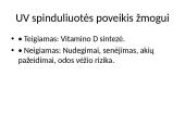 Ultravioletinė spinduliuotė (skaidrės) 5 puslapis