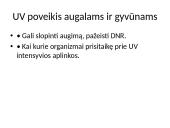 Ultravioletinė spinduliuotė (skaidrės) 6 puslapis