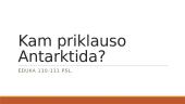 Kam priklauso Antarktida?