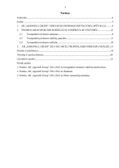 AB „Agrowill group“ įmonės trumpalaikio mokumo analizė 3 puslapis