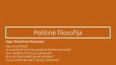 Politinė filosofija 1 puslapis