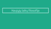 Naujųjų laikų filosofija. Idealizmas ir materializmas 1 puslapis