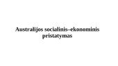 Australijos socialinis–ekonominis pristatymas 1 puslapis