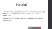 Metalai žmogaus organizme. Skaidrės 9 puslapis