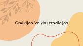Graikijos Velykų tradicijos