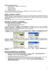 Microsoft Excel programa 2 puslapis