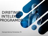 Dirbtinio intelekto programos