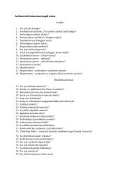 Kriminalistikos psichologijos egzamino klausimai su atsakymais