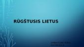 Rūgštusis lietus. Skaidrės