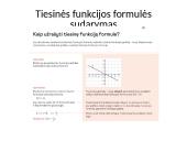 Tiesinė funkcija. Savybės 12 puslapis