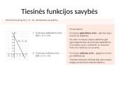 Tiesinė funkcija. Savybės 6 puslapis