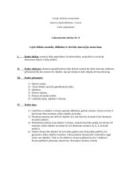Lęšio židinio nuotolio, didinimo ir sferinės aberacijos matavimas. Laboratorinis darbas Nr. 8