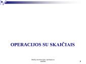 Skaičių duomenų tipai, operacijos su skaičiais 2 puslapis