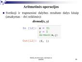 Skaičių duomenų tipai, operacijos su skaičiais 11 puslapis