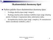 Skaičių duomenų tipai, operacijos su skaičiais 3 puslapis