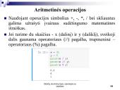 Skaičių duomenų tipai, operacijos su skaičiais 10 puslapis