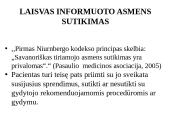 Medicinos etikos principai (skaidrės) 19 puslapis