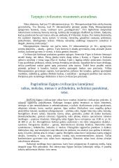 Senosios civilizacijos: Egiptas, Tarpupis 2 puslapis