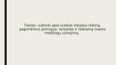 Kūrybinė užduotis – tyrimas. Ką žinau apie sveiką mitybą? 2 puslapis