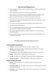 Tips for describing pictures