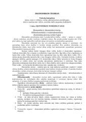 Ekonomikos teorija. Paskaitų konspektas