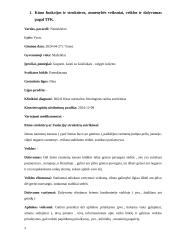Pediatrinės kineziterapijos praktikos ataskaita 2 puslapis
