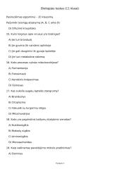 Biologijos testas (11 klasė) 4 puslapis