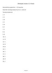 Biologijos testas (11 klasė) 6 puslapis