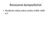 Renesanso kompozitoriai