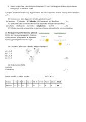 Biologija 9 kl. 1 kontrolinis darbas. ,,Kvėpavimas 1 dalis” 4 puslapis