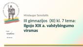 Ilgojo XIX a. valstybingumo virsmas