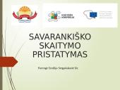 Savarankiško skaitymo pristatymas
