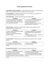 Verslo organizavimo formos. Privalumai or trūkumai