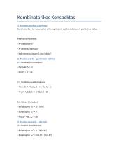 Kombinatorikos Konspektas