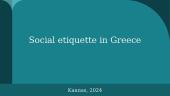 Social etiquette in Greece