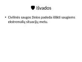 Civilinė sauga: signalai ir ekstremalių situacijų rūšys 20 puslapis