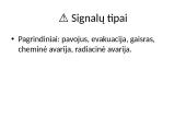Civilinė sauga: signalai ir ekstremalių situacijų rūšys 10 puslapis