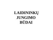 Laidininkų jungimo būdai. Nuoseklus ir lygiagretus jungimai
