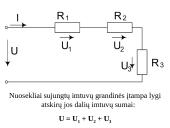Laidininkų jungimo būdai. Nuoseklus ir lygiagretus jungimai 6 puslapis