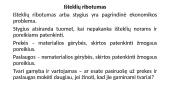 Išteklių ribotumas. Gamybos ištekliai (veiksniai) 2 puslapis